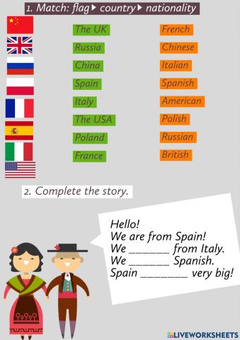 Countries and nationalities