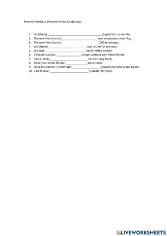 Present Perfect vs PP Continuous