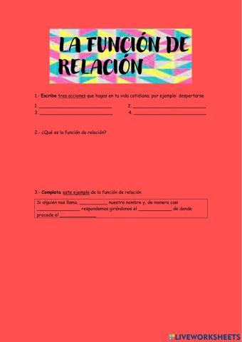 La función de relación