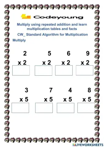 Standard Algorithm for Multiplication