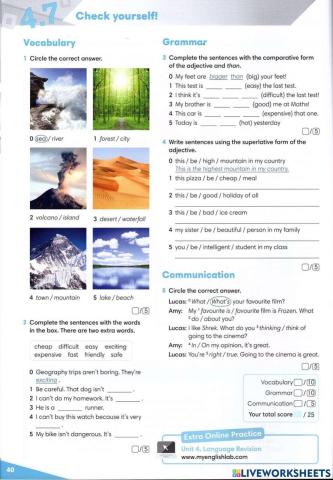 Go Getter 2 Unit 4 Test