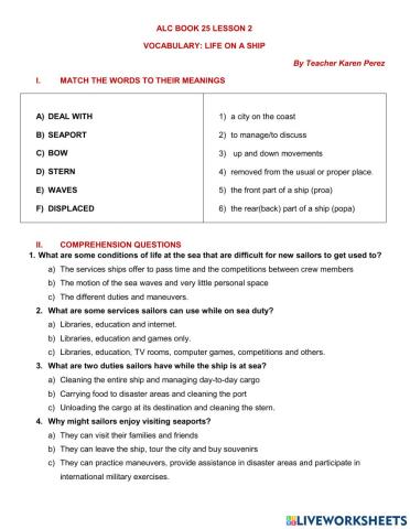 ALC BOOK 25 LESSON 2