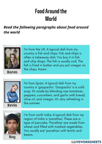 Food around the world