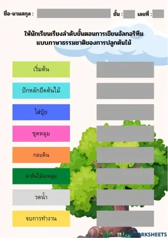 การปลูกต้นไม้