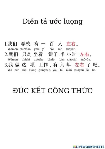 Diễn tả ước lượng
