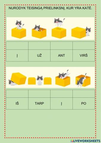 Prielinksnių vartojimas