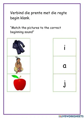 Beginning sounds