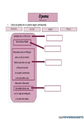 La estructura de un poema 