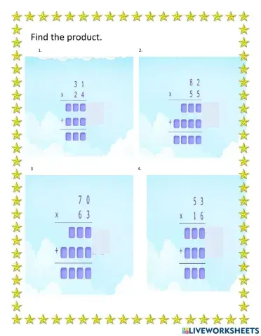 Multiplying 2 digit by 2