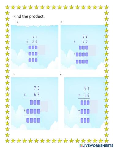 Multiplying 2 digit by 2