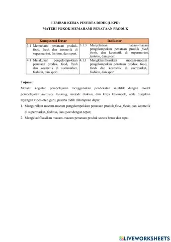 Pengelompokan Produk