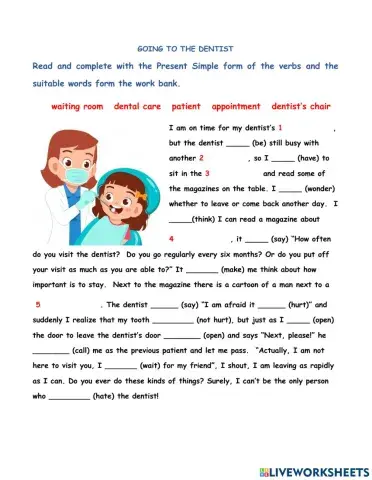 Going to the dentist