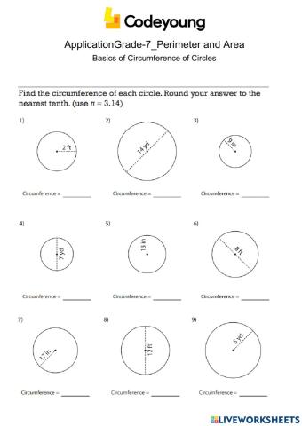 Basics of Circumference of Circles Application