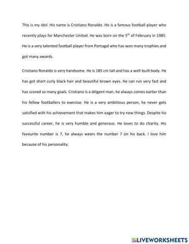 Listening Descriptive Text 01