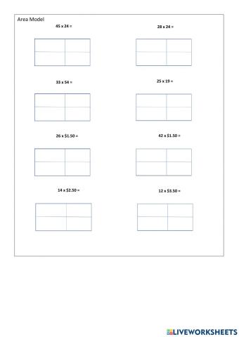 CHILL 5 Area Model Template