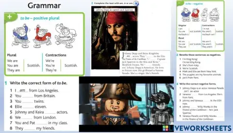 Unit 2 I'm King Kong (Grammar - verb To Be - positive plural-negative)