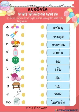 ใบงานที่ 2 มาตราแม่ กม