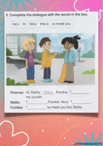 Introductions for kids