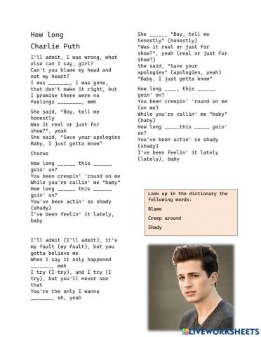 How Long Charlie Puth