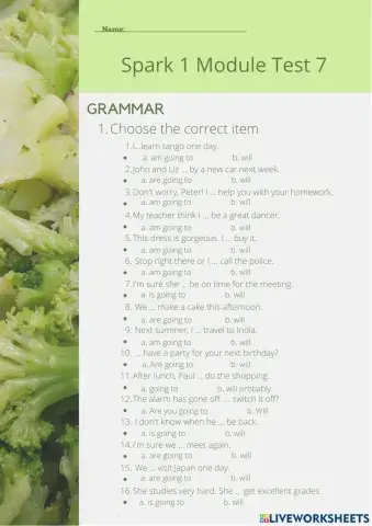 Spark 1 Module 7 Test