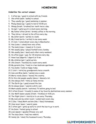 UNIT 2: I ALWAYS GET UP EARLY. HOW ABOUT YOU?