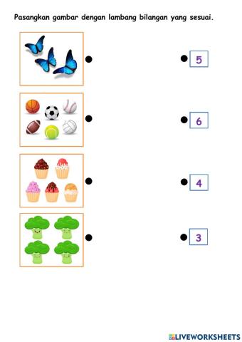 Latihan Tema 1 Subtema 2 (Mengelompokkan Benda Sesuai Bilangan)