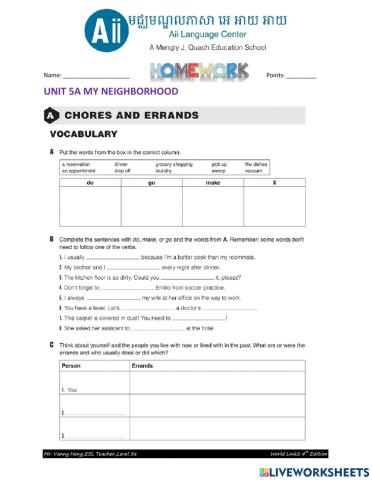 WL2 4th Edition-Unit5A-HW1