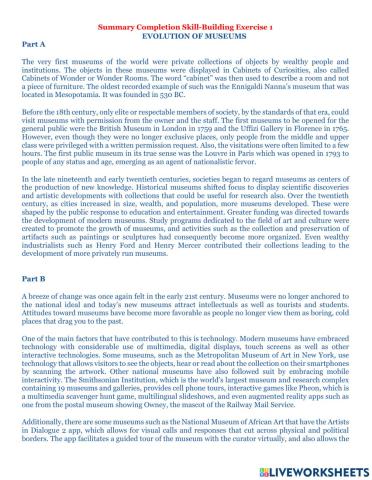 Ielts summary completion skill 1