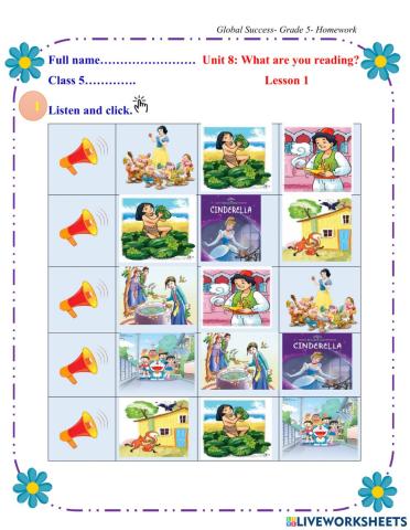 Unit 8 What are you reading? Lesson 1