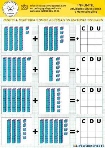 Organize e some as operações