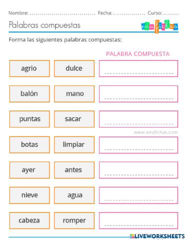 Palabras compuestas