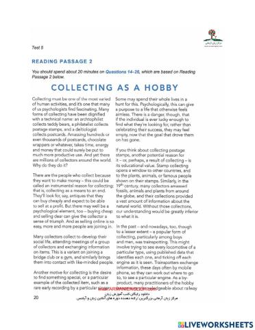 Cambridge IELTS Reading 12- 5 (Part two)