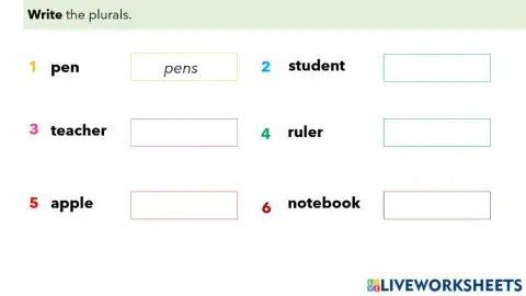 L9 - A40 - Things, Plural, Writing