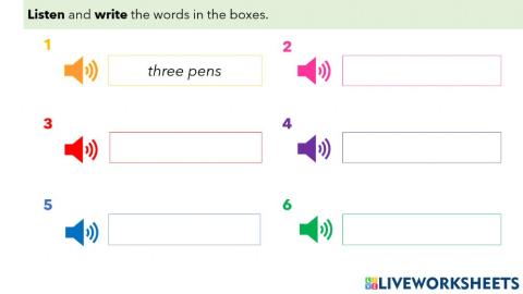 L9 - A46 - Things, Plural, Listening and Writing