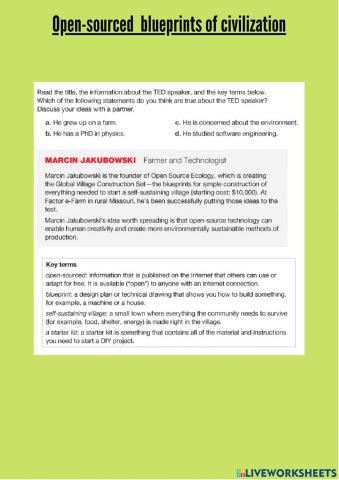 Open-sourced blueprints for civilization