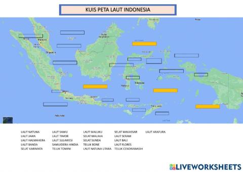 Kuis Peta Laut Indonesia