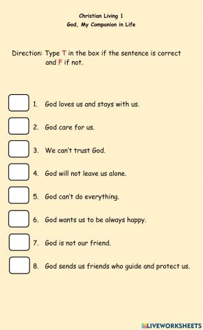 God, My Companion in Life