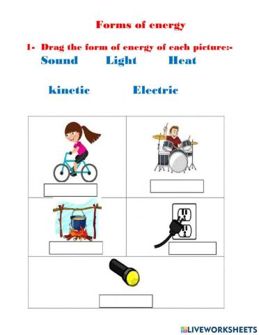 Forms of energy