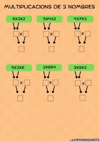Multiplicacions de 3 nombres