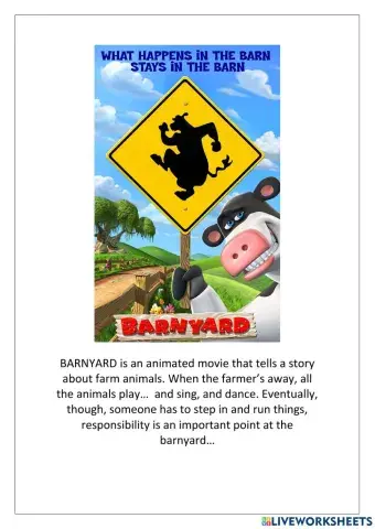 Barnyard Liveworksheet