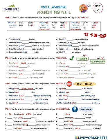 UNIT 2 - Present Simple - Do-Does