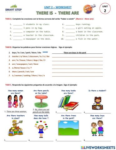 UNIT 2 - There is - there are