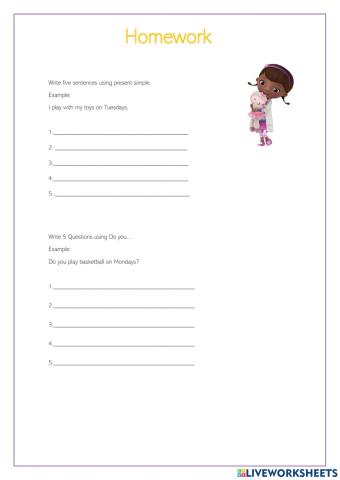 Present simple and do you