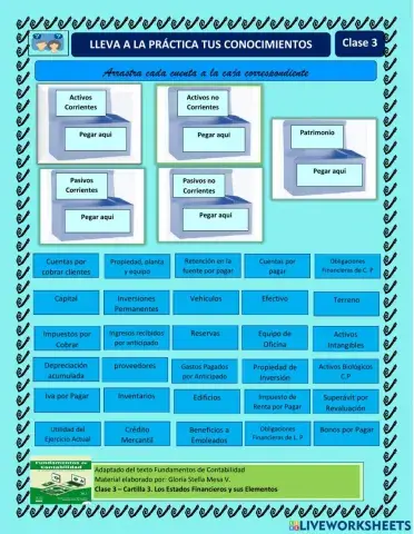 Clase 3 - Clasificación de las cuentas del estado situación financiera