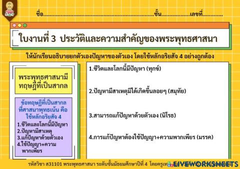 ความสำคัญของพระพุทธศาสนา
