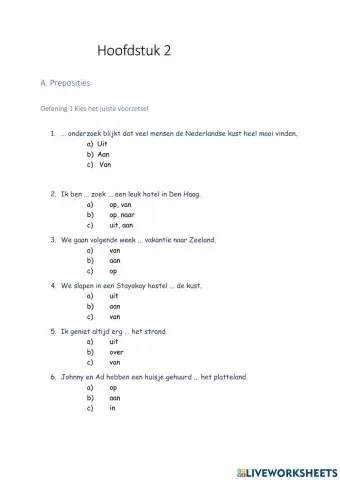 NIA - H2 extra oefeningen