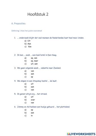 NIA - H2 extra oefeningen