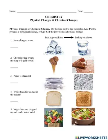 Physical & Chemical Changes