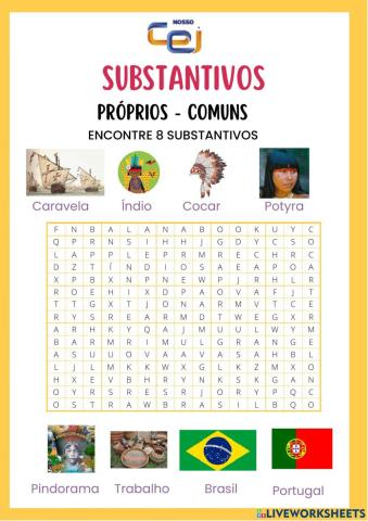 Substantivos próprios e comuns