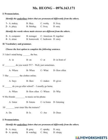 Friend Plus 7 - Unit 1